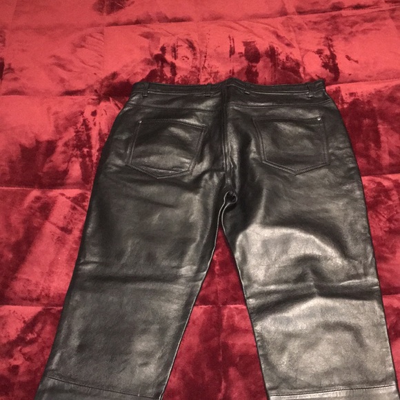 ZARA LIMITED EDITION COLLECTION NWT REAL LEATHER SKINNY FIT JEANS SIZE 32 - Picture 8 of 10